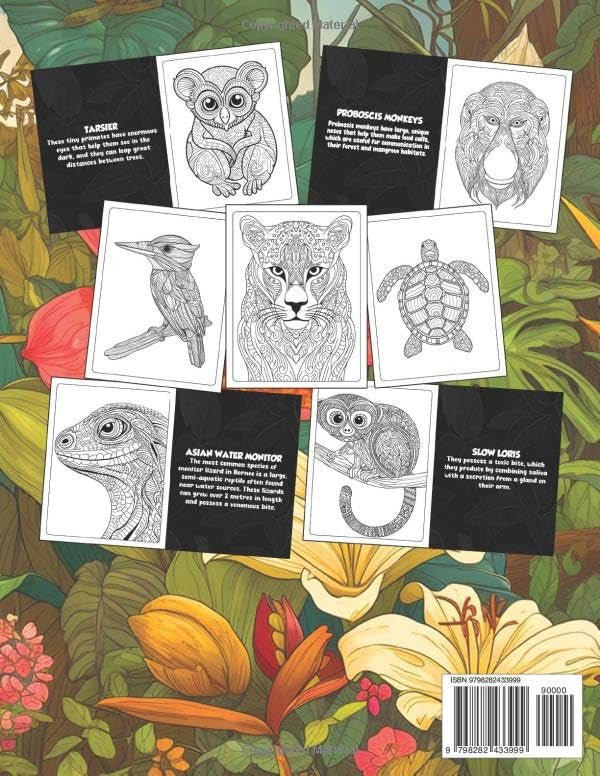 Beautiful Borneo: Biodiversity Fact and Coloring Book - Explore , Color, and Discover the Wild Beauty of Borneo
